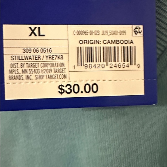 JoyLab Women's French Terry V-Neck Sweatshirt, X-Large - Teal Green - Picture 2 of 4